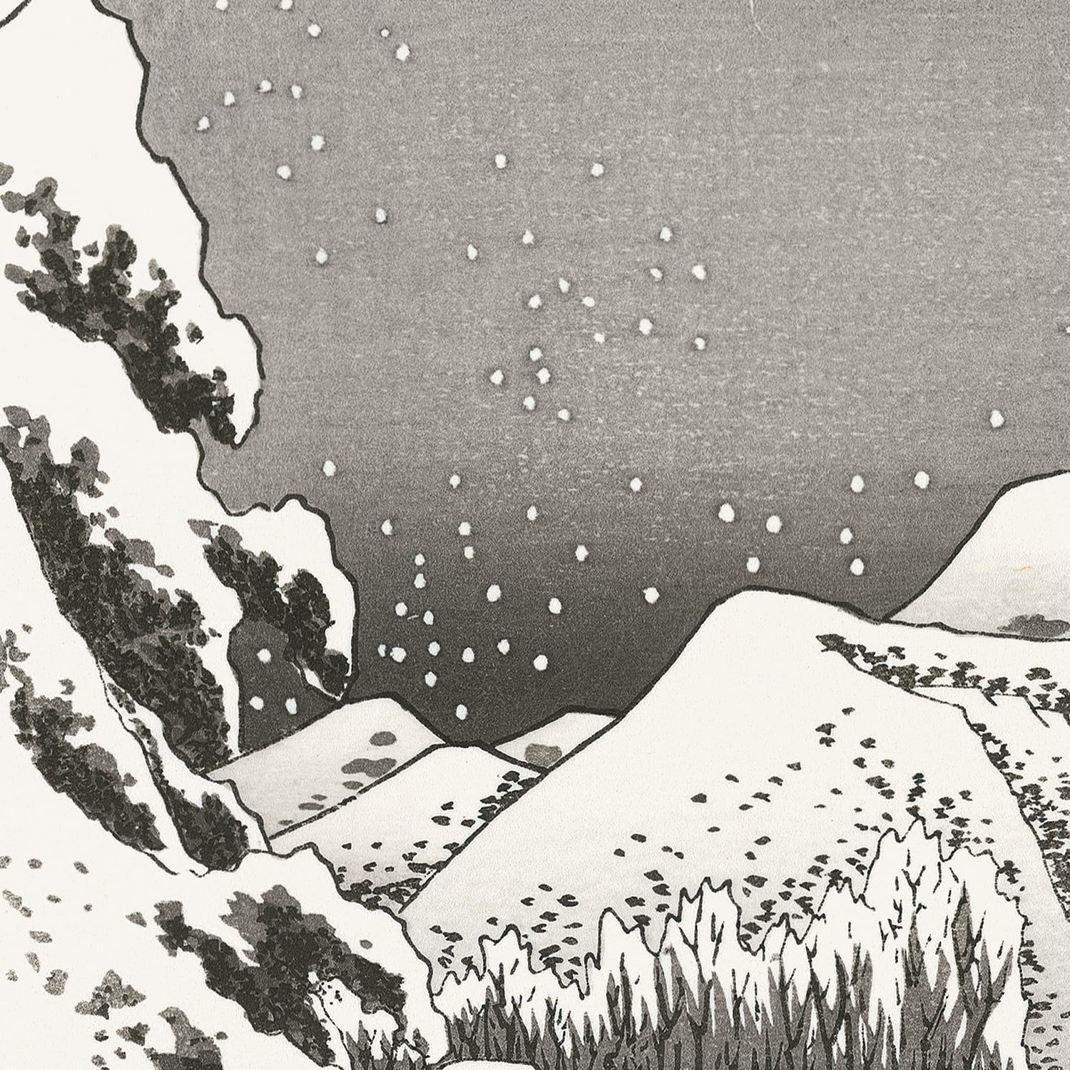 歌川広重「東海道五十三次 蒲原 夜之雪」浮世絵木版画｜浮世絵工房