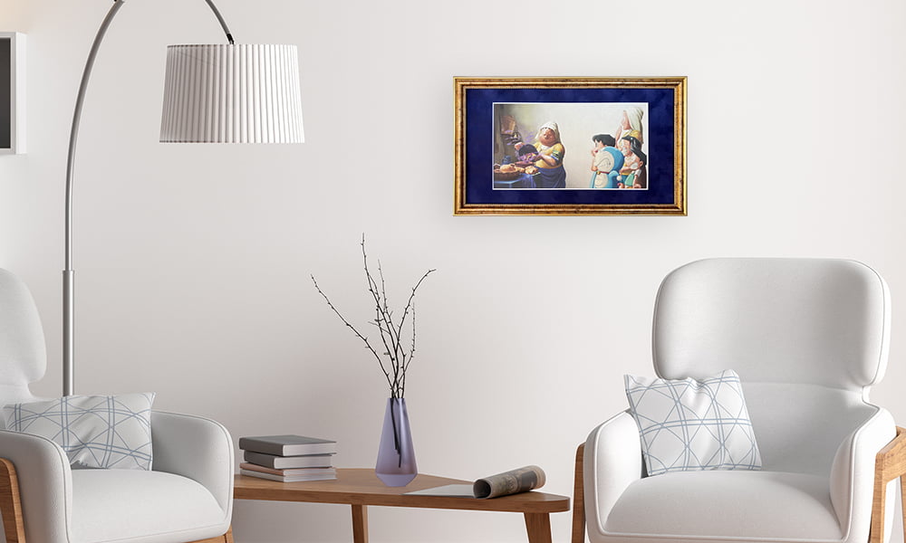 映画ドラえもん のび太の絵世界物語』名画ジークレー版画「牛乳を注ぐ