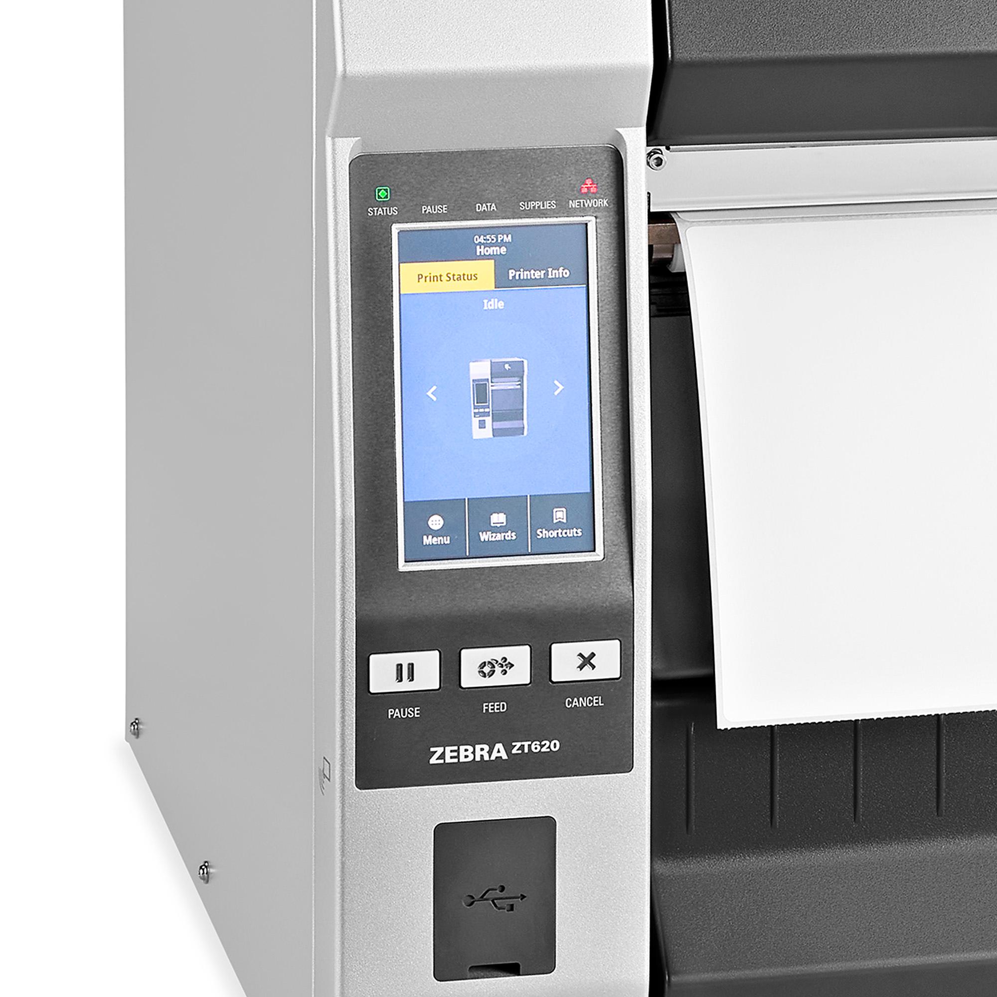 Zebra ZT620 Industrial Barcode Printer - 300 dpi H-8859 - ULINE