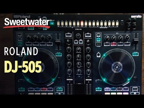 Roland DJ-505 2-deck Serato DJ Controller with Drum Machine