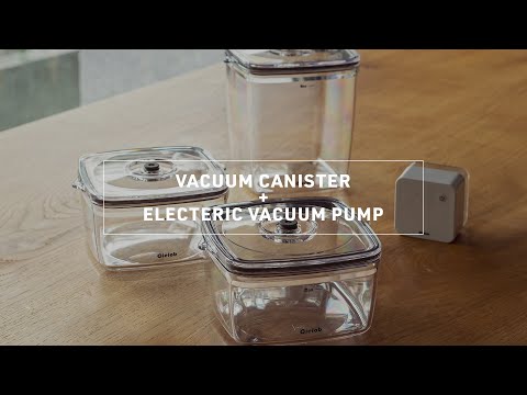 真空キャニスター（スクエアタイプ）電動バキュームポンプ付き 4点set