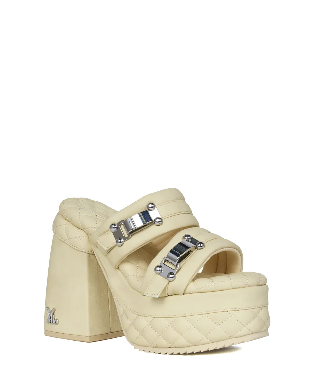 YELLO / NOIR PLATFORM SANDALS