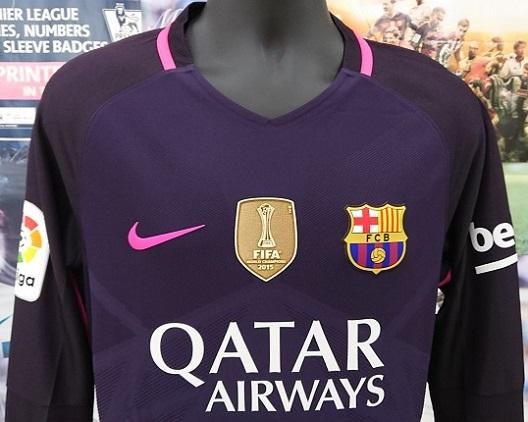 FCバルセロナ （A) 16/17 選手支給、長袖！ ピケ＃3
