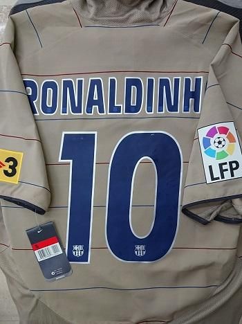 FCバルセロナ（A）04/05 選手用コード7 長袖 ロナウジーニョ