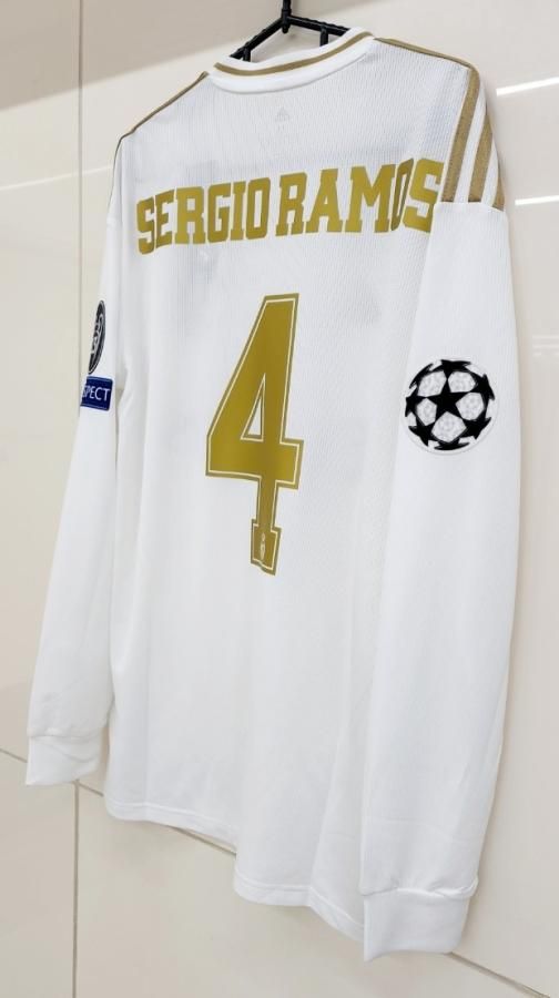 レアルマドリード（H）19/20 長袖 CL用 セルヒオ・ラモス＃4 +