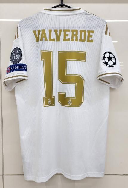 レアルマドリード（H）19/20 UEFA CL用 バルベルデ＃15＆パッチ