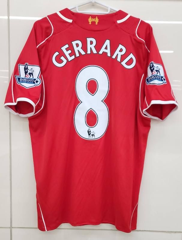 リバプール（H) 14/15 ジェラード＃8 + パッチ付き！