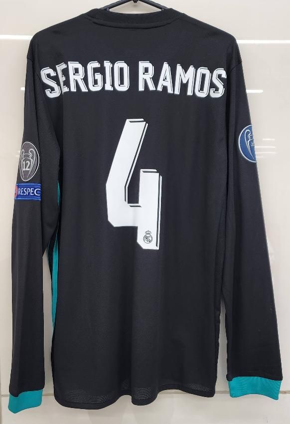 セルヒオラモスネーム入り 17/18 レアル・マドリードサード