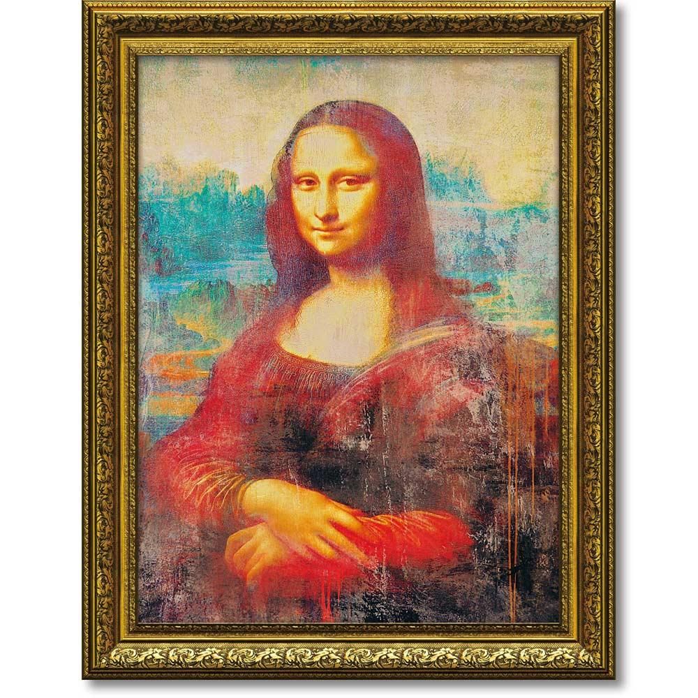 絵画 エリック シェスティエール「ダヴィンチ モナリザ」 壁掛け 額