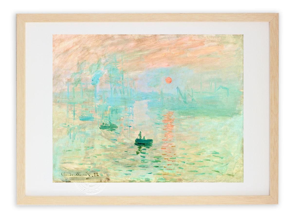 版画 絵画 名画 印象、日の出(1872) クロード・モネ インテリア 壁掛け