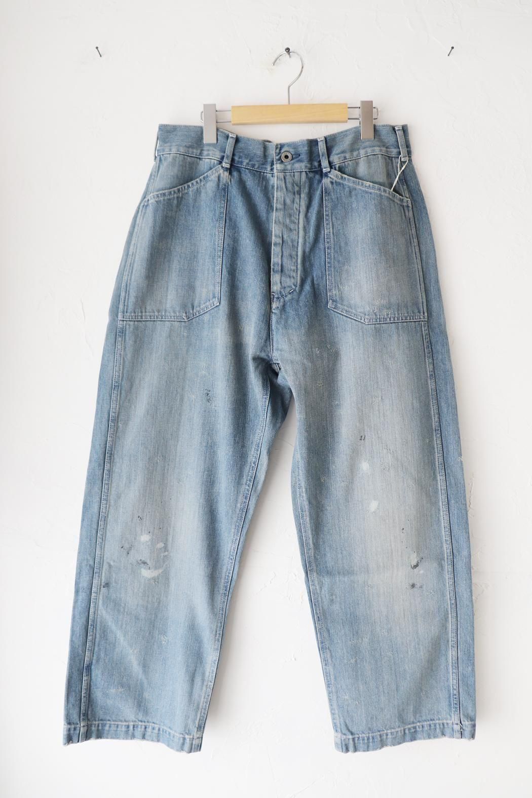 chimala｜チマラ】US ARMY STYLE DENIM TROUSERS｜バックベルト付き