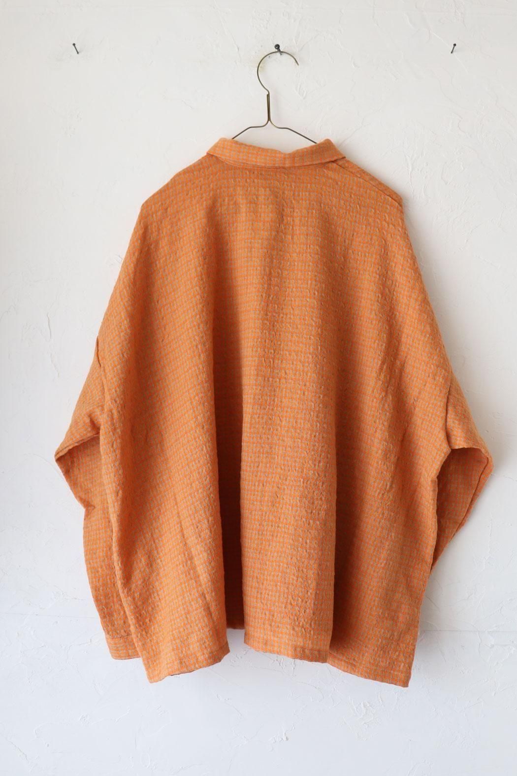 SALE＊【ichi Antiquite's】GINGHAM SHIRT | 繊細なウールガーゼが季節