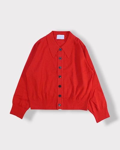 SUGARHILL】MOCK TWISTED YERN KNIT CARDIGAN(WINE&MINT)｜シュガー