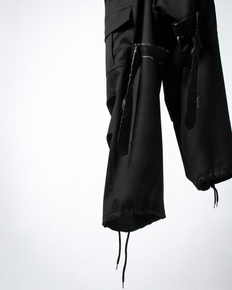 サルバム ギャバジンカーゴボンテージパンツ| sulvam Gabardine Cargo