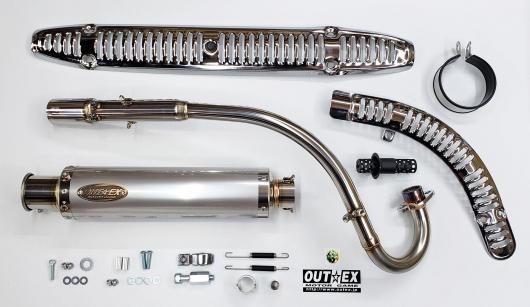 ダックス125 OUTEX.R-SS-UP-PP （ステンレスエキパイ、ステンレス