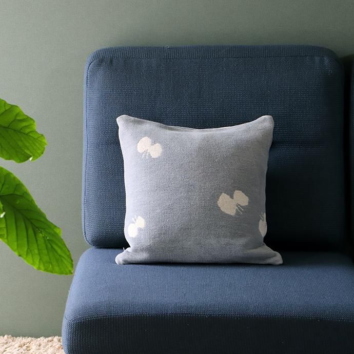 クリッパン × ミナ ペルホネン｜クッションカバー［CHOUCHO］ブルー