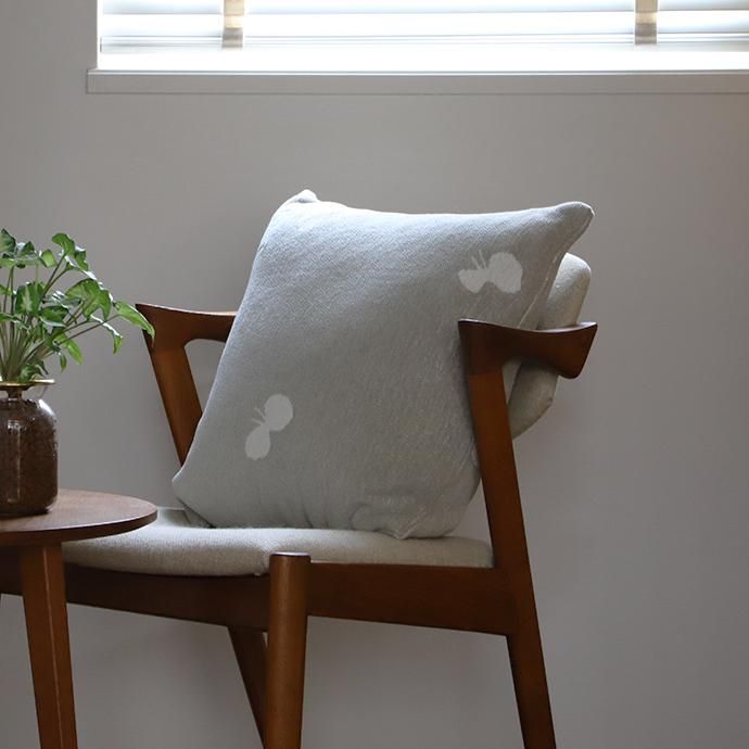 クリッパン × ミナ ペルホネン｜クッションカバー［CHOUCHO］グレー