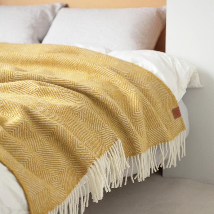 クリッパン｜ウール スロー ブランケット［グースアイ］シングル