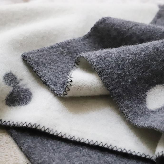 クリッパン × ミナ ペルホネン｜ウールブランケット［choucho］ハーフ