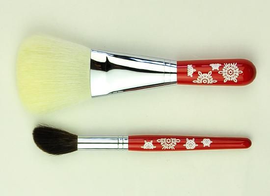 フェイスアップセット（雪の結晶） - 熊野筆・メイクブラシ・化粧筆の