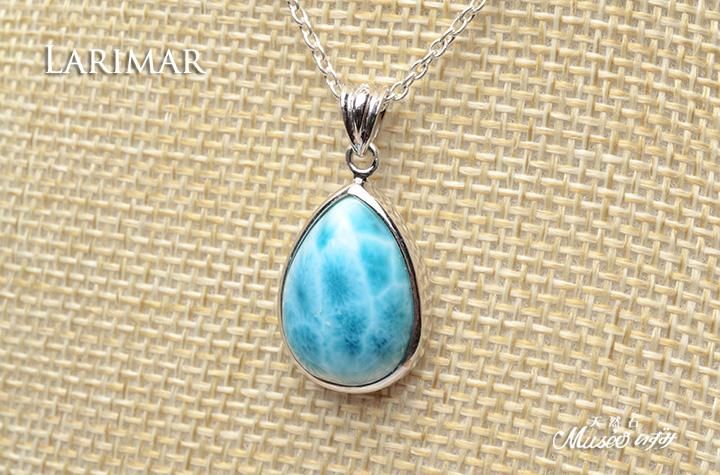 最高品質 ラリマーペンダントトップ一点物 シルバー925製