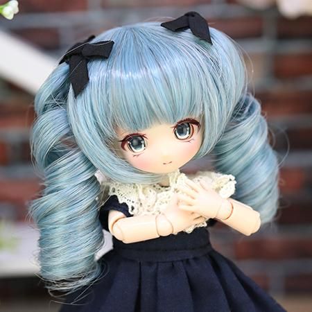 4inchツインロングカール／水色 - DOLLCE
