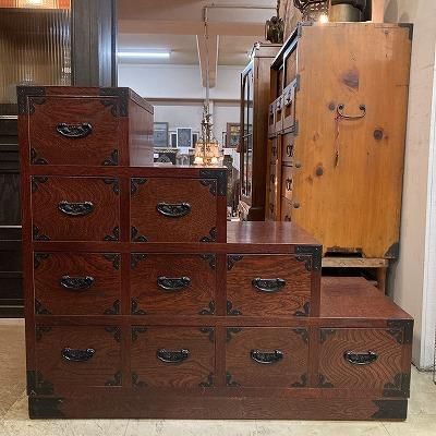 階段箪笥-アンティークマーケット吹上