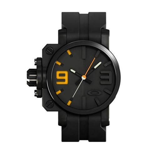 オークリー 腕時計 ギアボックス 10-040 ステルスブラック×イエロー