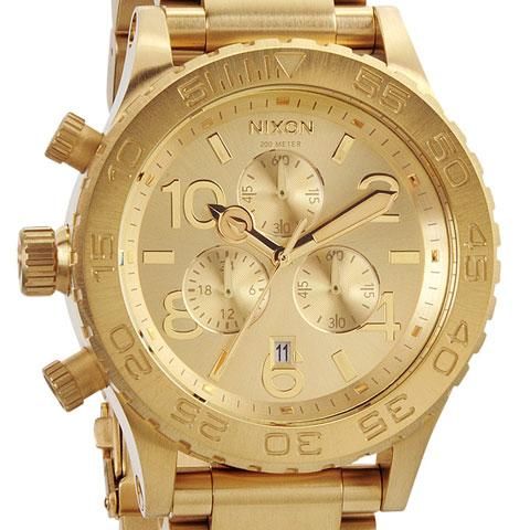 ニクソン 腕時計 42-20 クロノグラフ A037-502 オールゴールド