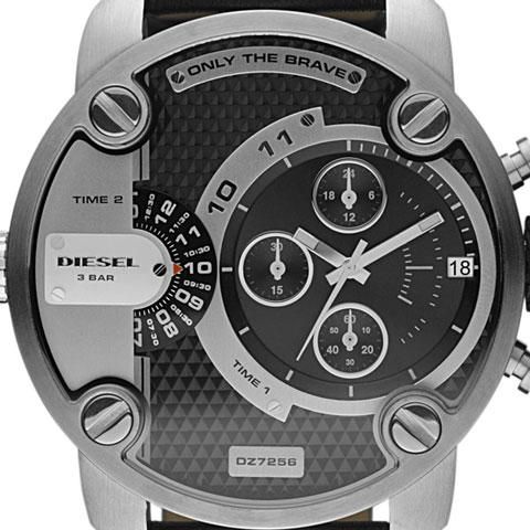 ディーゼル 時計 リトルダディー DZ7256 ブラック×ブラックレザー