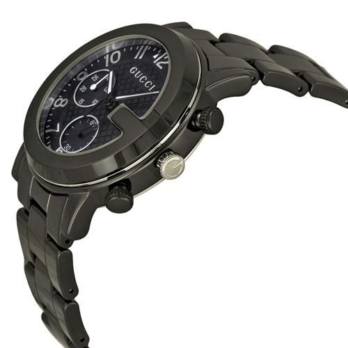 グッチ 腕時計 メンズ G-クロノ YA101352 ブラックダイアル×ブラック