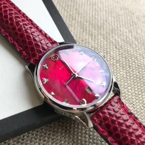 グッチ 時計 レディース G-タイムレス YA126584 レッド