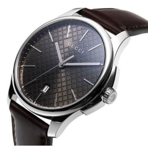 グッチ 時計 メンズ G-タイムレス YA126318 ブラウン×ブラウンレザー