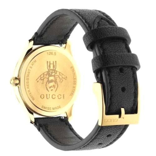 グッチ 時計 レディース G-タイムレス YA1265023 ゴールド×ブラック