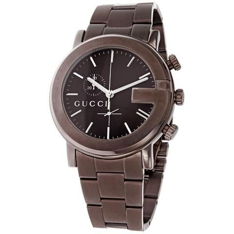 グッチ 腕時計 メンズ G-クロノ YA101341 ブラウン×ブラウン - 腕時計