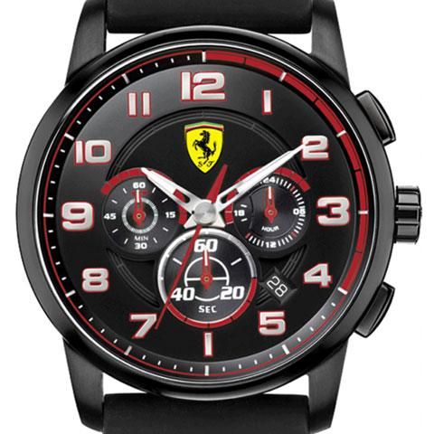 スクーデリア・フェラーリ 腕時計 ヘリテージ 0830063 ブラック×レッド