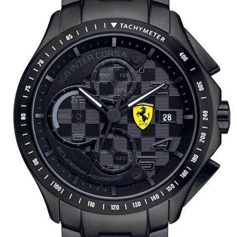 スクーデリア・フェラーリ 腕時計 レースデイ 0830087 ブラック