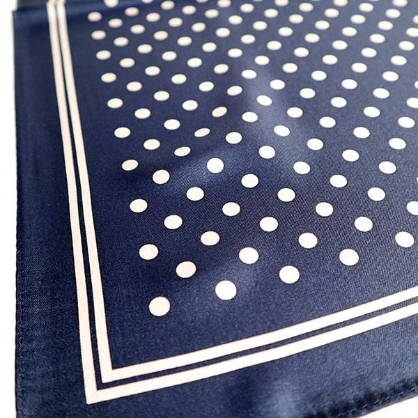 シルクスカーフ【ドット柄】【Made in Japan】 - Carry On ONLINE STORE