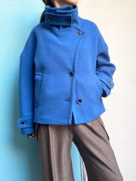 Lallia Mu】スタンドカラーウールショートコート - Carry On ONLINE STORE