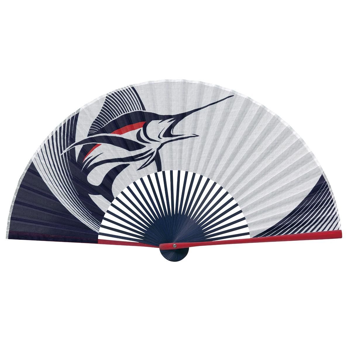 カジキ［白］【紳士扇子】 - 京扇子の老舗｜ギフト 扇子の山二｜京都
