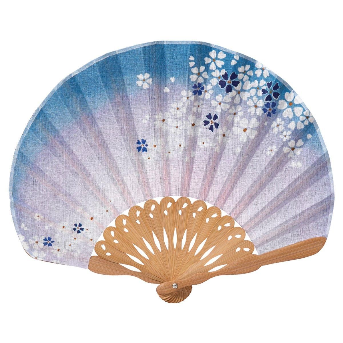 桜ぼかし［ブルー］【婦人扇子】 - 京扇子の老舗｜ギフト 扇子の山二