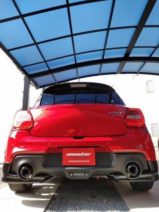 スイフトスポーツ ZC33S テーパー カーボン マフラーカッター ブラック