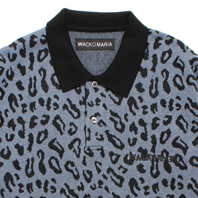 WACKO MARIA/ワコマリア/LEOPARD JACQUARD KNIT POLO SHIRT/レオパード
