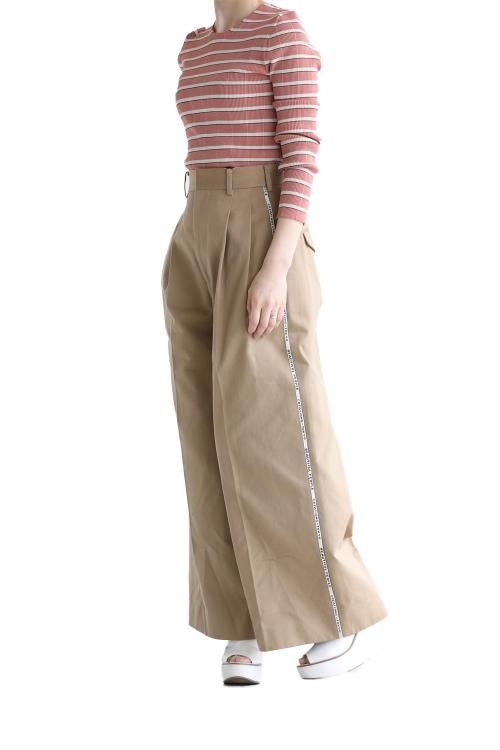 beautiful people(ビューティフルピープル) selvedge logo chino two