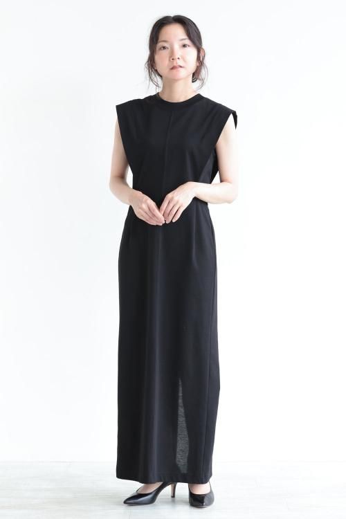 Mame Kurogouchi(マメ) Cotton Jersey Sleeveless Dress - YAMAROKU