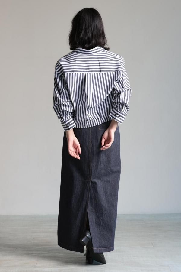 Theory(セオリー) Awning Stripe Fixed Sleeve Shirt - YAMAROKU