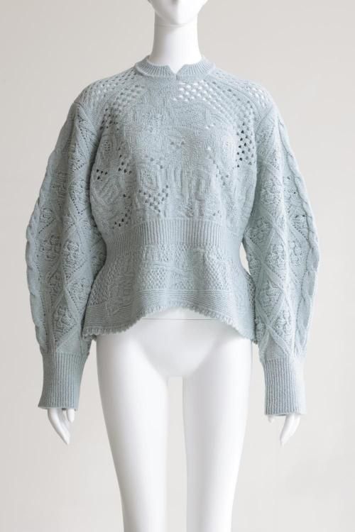 Mame Kurogouchi(マメ) Multi Pattern Low Gauge Knitted Top LIGHT