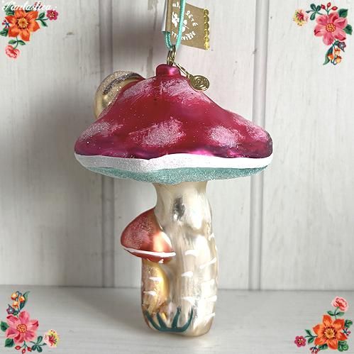 ナタリー・レテ】オーナメント ガーデン・マッシュルーム・ホット