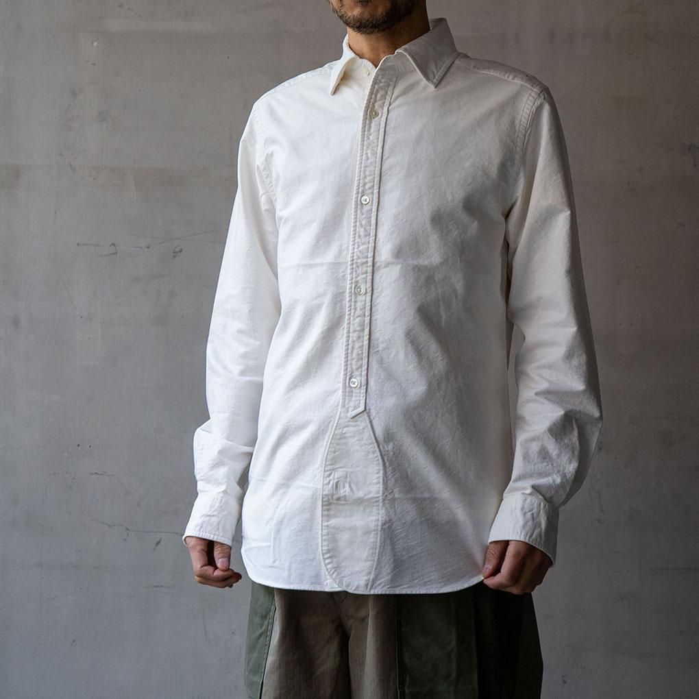 Nigel Cabourn / BRITISH OFFICERS SHIRT OXFORD - WHITE ｜ ONE TENTH