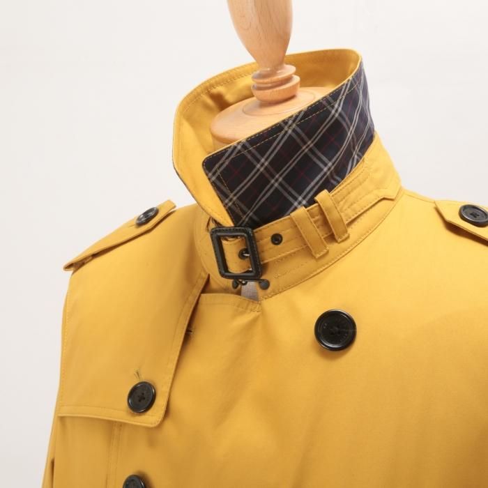 アウトレット トレンチコート イエロー M バーバリーブラックレーベル